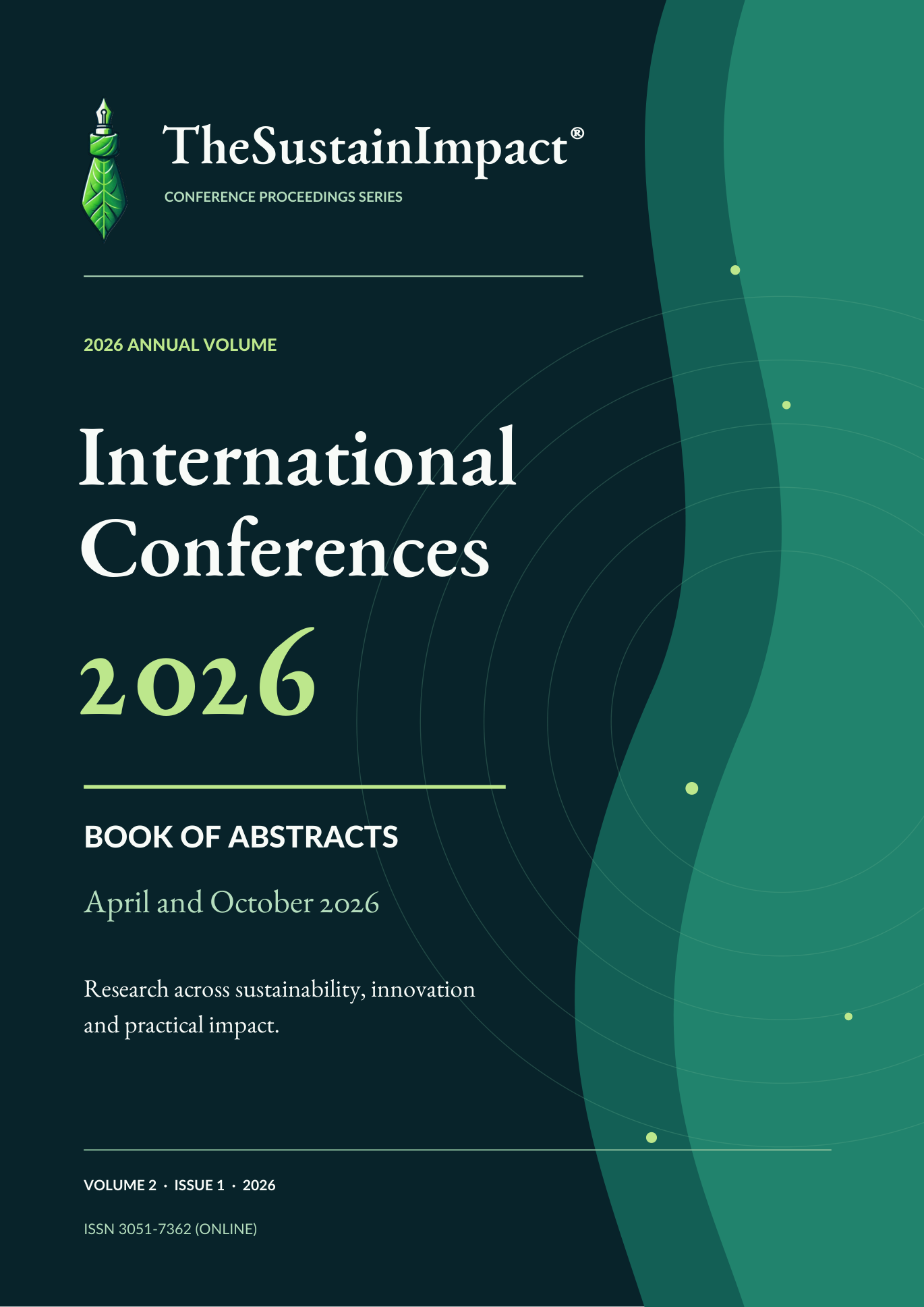 					View Vol. 2 No. 1 (2026): TheSustainImpact International Conferences 2026: Book of Abstracts
				